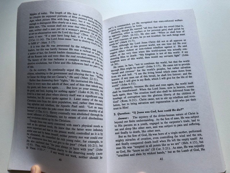 Bible Has the Answer by Henry M. Morris / Practical Biblical Discussions of 100 Frequent Questions / Handy reference book for Sunday-school and Bible-school teachers / Publisher: Baker Book House Co (0801059054)