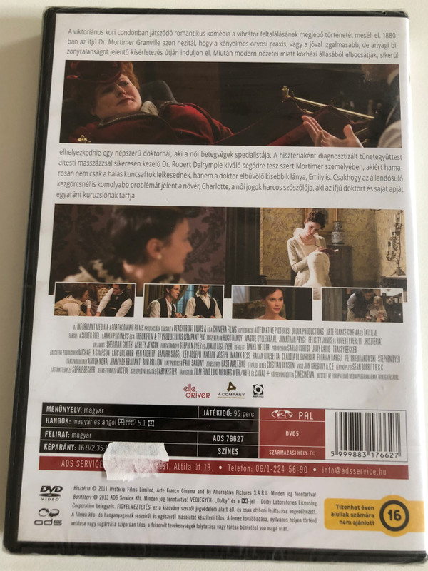 HISZTÉRIA AZ ÉV LEGÉLVEZETESEBB VÍGJÁTÉKA / HUGH DANCY MAGGIE GYLLENHAAL / JONATHAN PRYCE / RUPERT EVERETT / ADS 76627 / DVD Video (5999883176627)