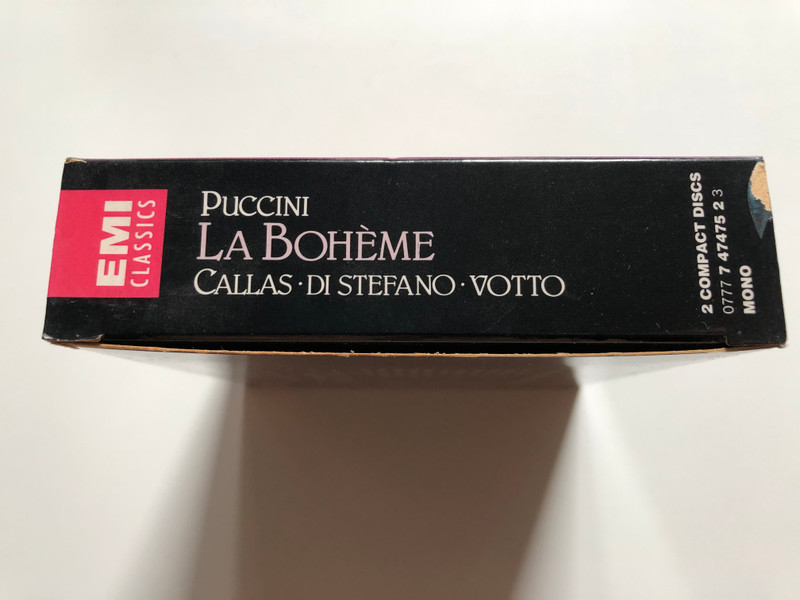 Puccini: La Bohème - Callas, di Stefano, Panerai, Moffo / Orchestra E Coro Del Teatro Alla Scala di Milano, Votto / EMI Classics 2x Audio CD, Box Set, Mono 1987 / CDC 7 47475