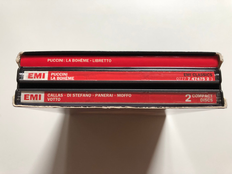 Puccini: La Bohème - Callas, di Stefano, Panerai, Moffo / Orchestra E Coro Del Teatro Alla Scala di Milano, Votto / EMI Classics 2x Audio CD, Box Set, Mono 1987 / CDC 7 47475