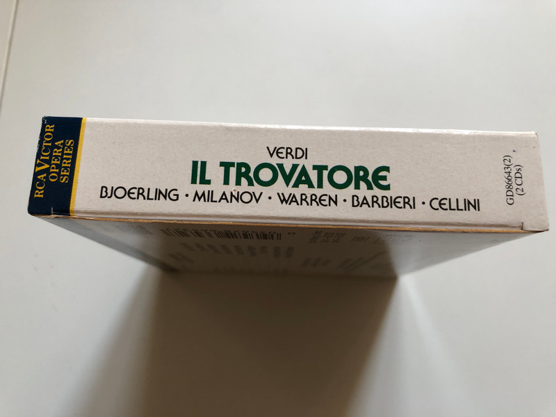 Verdi: Il Trovatore - Bjoerling, Milanov, Barbieri, Warren, Cellini, RCA Victor Orchestra, Robert Shaw Chorale / RCA Victor 2x Audio CD 1988 / GD86643(2)