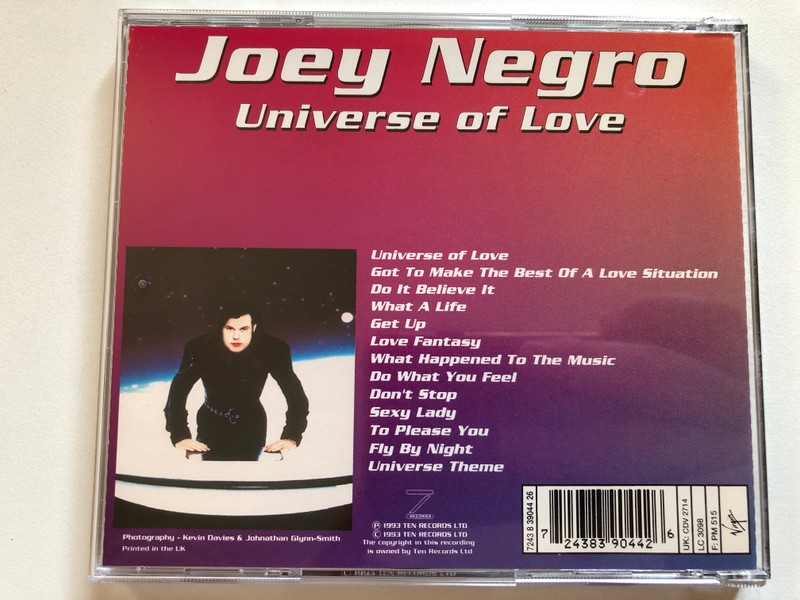 Joey Negro – Universe Of Love / Virgin Audio CD 1993 / CDV 2714