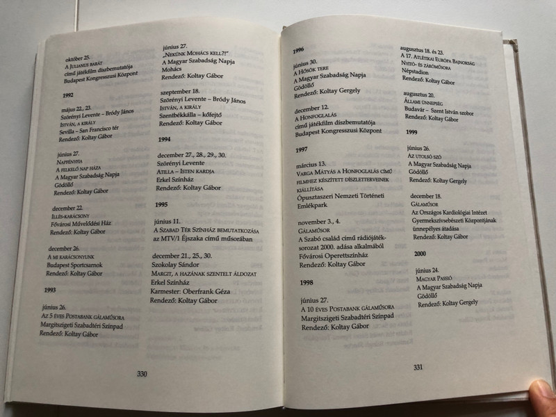 Szabad Tér. Koltay Gábor színháza - a Királydombtól a Margitszigetig (Free Square. Gábor Koltay's theater - from Királydomb to Margitsziget) by József Majoros / Kiadja a Válasz Könyvkiadó Kft (9639461121)