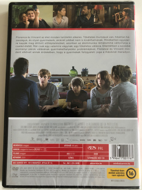 APU VAGY ANYU  MARTIN BOURBOULON FILMJE  MARINA FOIS, LAURENT LAFITTE  KI NEVEL A VÉGÉN  DIMITRI RASSAM BEMUTATJA  DVD Video (5996471001767)