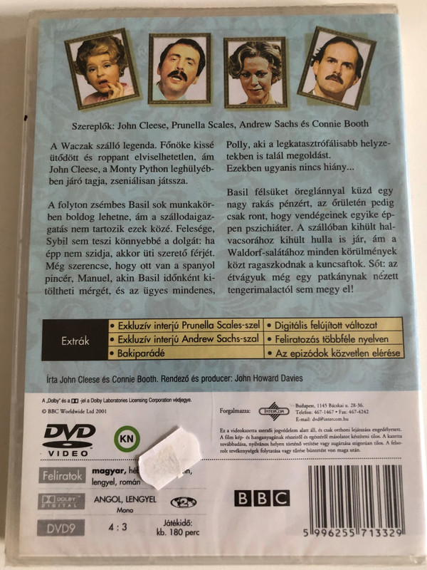 WACZAK SZÁLLÓ  2. SOROZAT  FAWLTY TOWERS  MAGYAR FELIRATTAL  BBC  DVD Video (5996255713329)