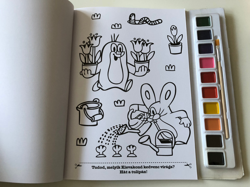 Kisvakond kifestője Festékkel, ecsettel (Small mole coloring book With paint, brush) / Eredeti kiadó: JIRI MODELS a.s. / Magyar szöveg Móra Könyvkiadó Zrt., 2015 (9788087818763)