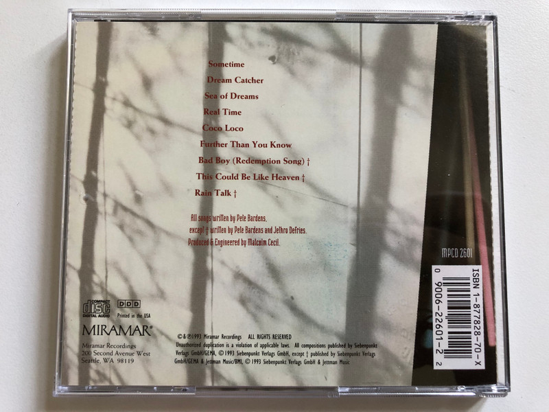 Further Than You Know - Pete Bardens / Miramar Audio CD 1993 / MPCD 2601