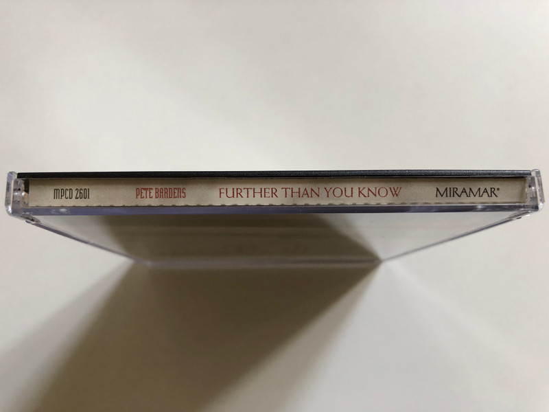 Further Than You Know - Pete Bardens / Miramar Audio CD 1993 / MPCD 2601