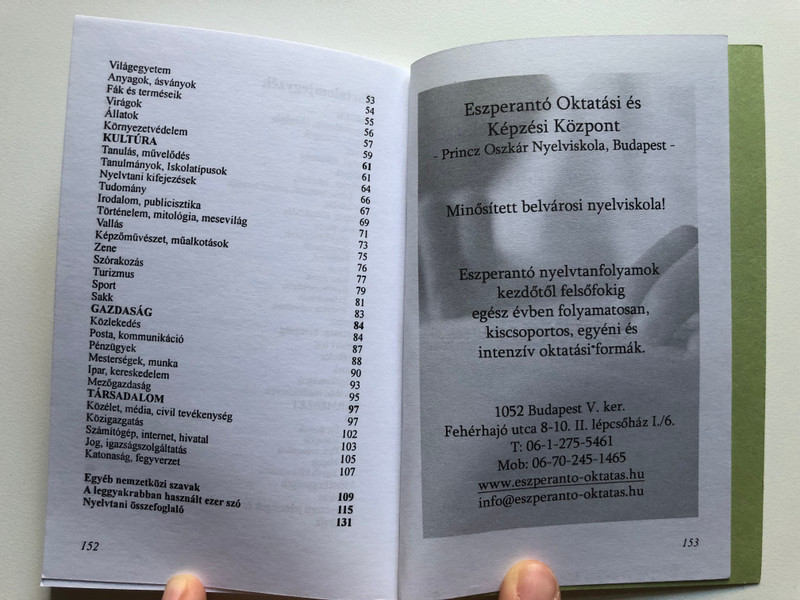 MAGYAR-ESZPERANTÓ tematikus szótár 2. bövitett, átdolgozott kiadás (HUNGARIAN-ESPERANTO thematic dictionary 2nd expanded, revised edition) by Rincz Oszkár/ Kiadó:Peranto Kiadó (9637397078)