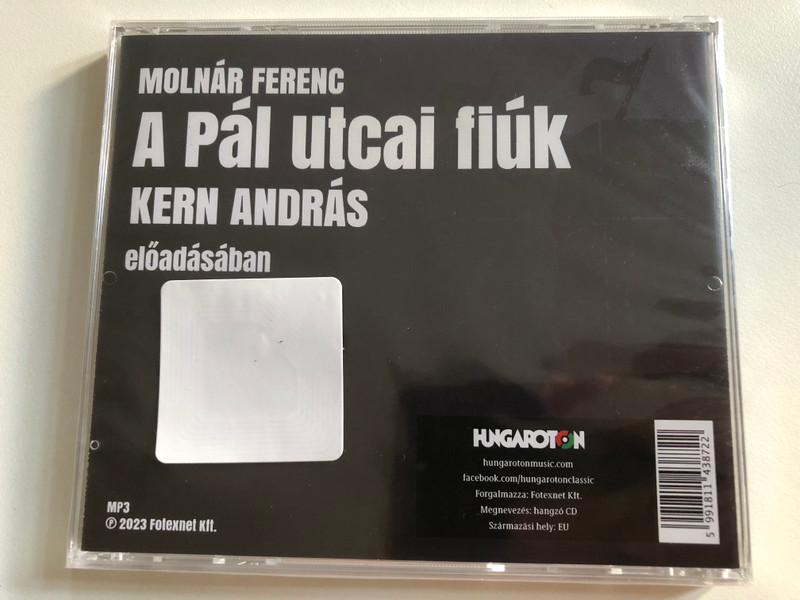 Molnar Ferenc: A Pal utcai fiuk - Kern Andars eloadasaban / Hungaroton Audio CD 2023 / HCD 14387