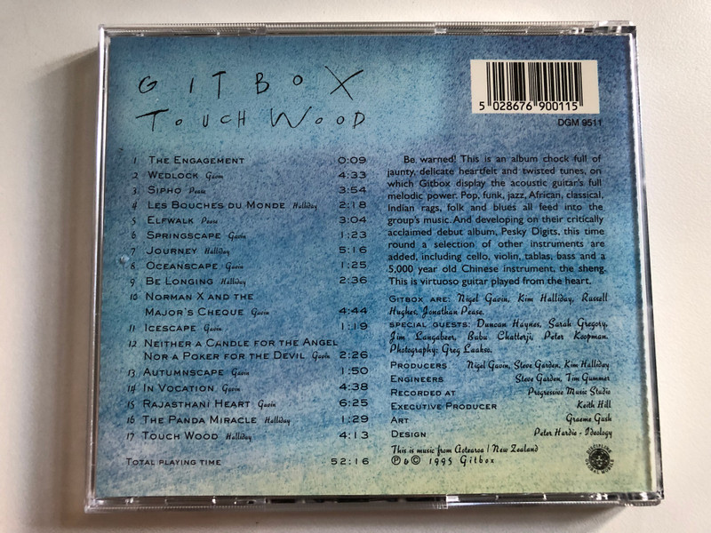 Gitbox – Touch Wood / Discipline Global Mobile Audio CD 1995 / DGM 9511