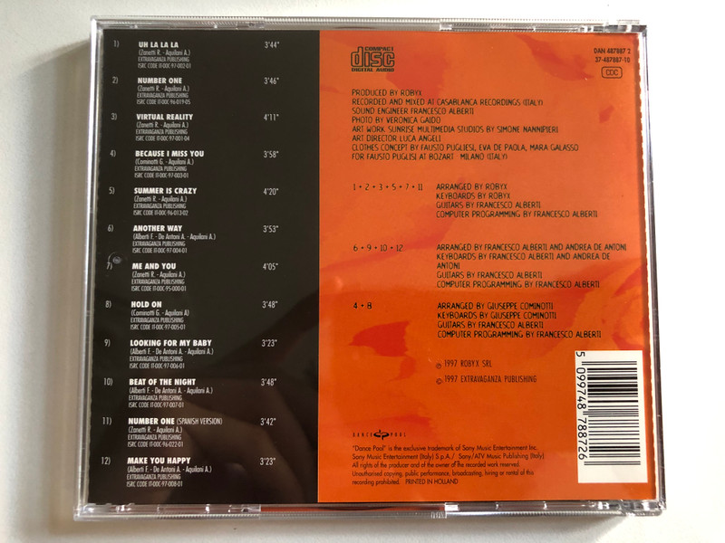 Alexia – Fan Club / Dance Pool Audio CD 1997 / DAN 487887 2