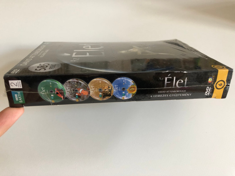 Az Élet  4 LEMEZES GYŰJTEMÉNY  DAVID ATTENBOROUGH magyar hangja VÉGVÁRI TAMÁS  BBC  4 Separate DVDs in a Box 