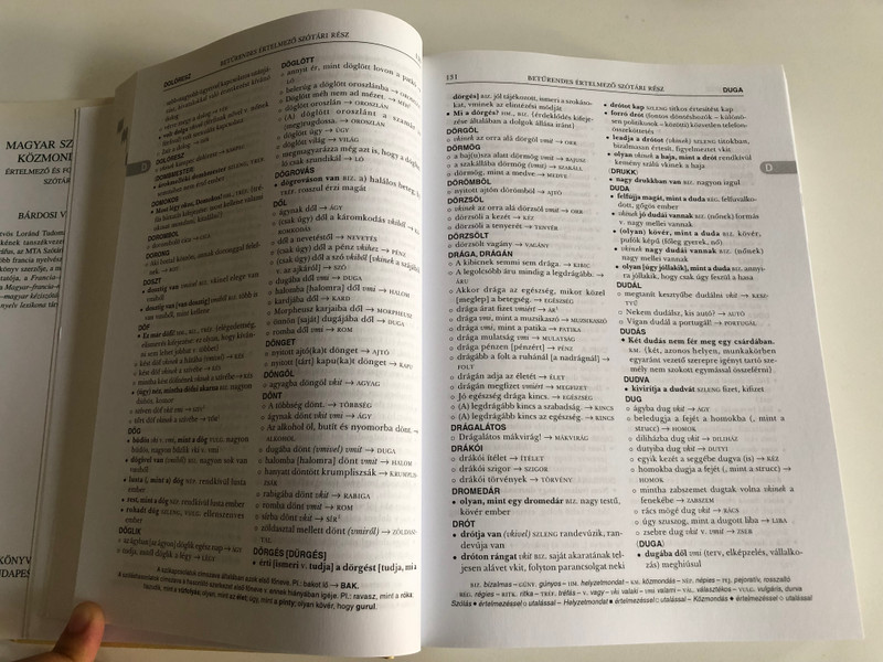 MAGYAR SZÓLÁSOK, KÖZMONDÁSOK - BÁRDOSI VILMOS / ÉRTELMEZŐ ÉS FOGALOMKÖRI SZÓTÁRA / TINTA KÖNYVKIADÓ / Hardcover (9789639902046)