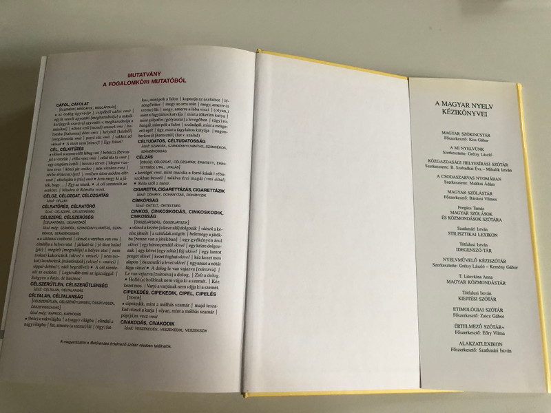 MAGYAR SZÓLÁSOK, KÖZMONDÁSOK - BÁRDOSI VILMOS / ÉRTELMEZŐ ÉS FOGALOMKÖRI SZÓTÁRA / TINTA KÖNYVKIADÓ / Hardcover (9789639902046)