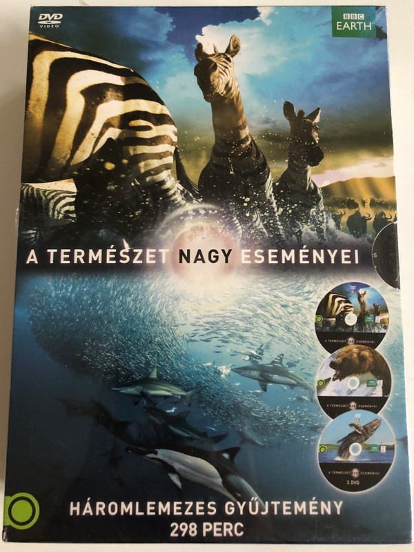 A Természet nagy eseményei - BBC Earth  HÁROMLEMEZES GYŰJTEMÉNY  Neosz Kft., 2013.  3 DVD Video Box (5996473008276)