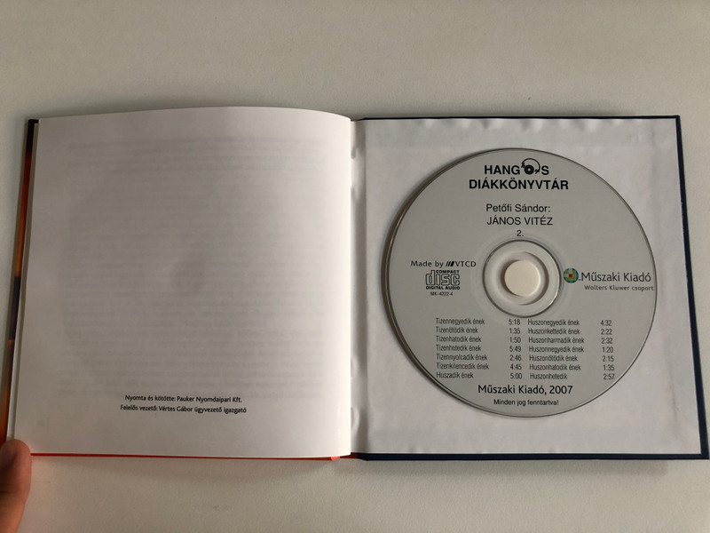 HANGOS DIÁKKÖNYVTÁR -JÁNOS VITÉZ, Petőfi Sándor / Hallgasd és használd, bárhol és bármikor! / Műszaki Kiadó, Budapest / Hardcover (9789631642223)