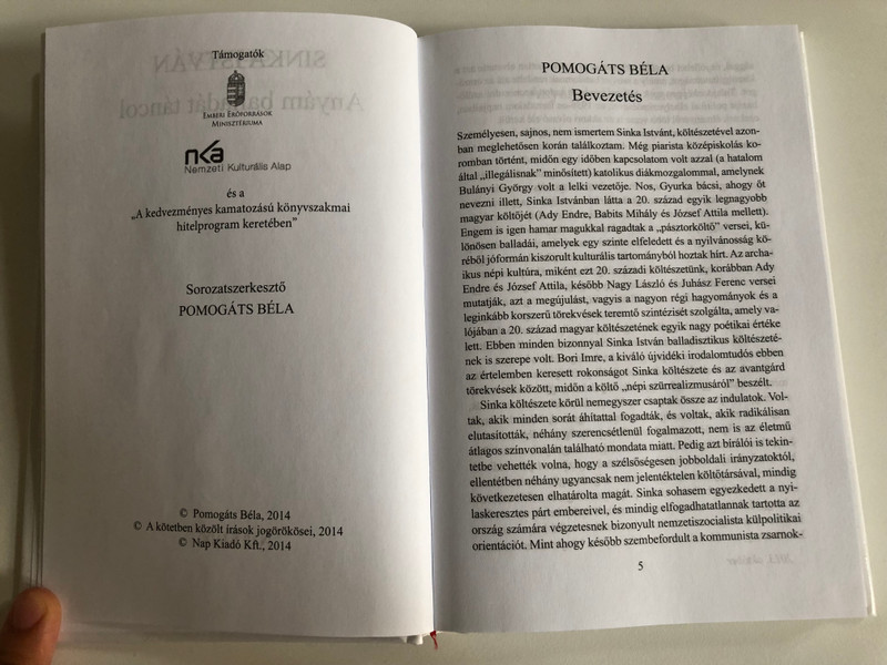 Anyám balladát táncol - Sinka István / EGY VERS / Nap Kiadó, 2014 / Hardcover (9789639658622)