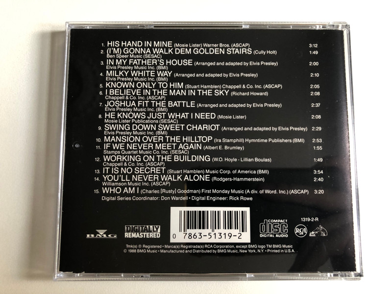 Elvis Presley – His Hand In Mine / RCA Audio CD 1988 / 1319-2-R