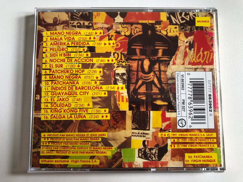 Mano Negra – America Perdida / Virgin Audio CD 1991 / 077778639626