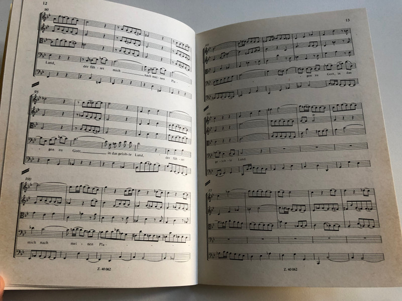Kantate Nr.56 - J. S. BACH  KREUZSTAB-KANTATE  EDITIO MUSICA BUDAPEST STUDY SCORES  Z.40 062  Paperback