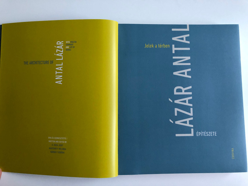 Jelek a térben - Lázár Antal építész  THE ARCHITECTURE OF ANTAL LÁZÁR WITH ENGLISH SUMMARY AND LIST OF WORKS  ÜKH 2019  Paperback (9789631365375)