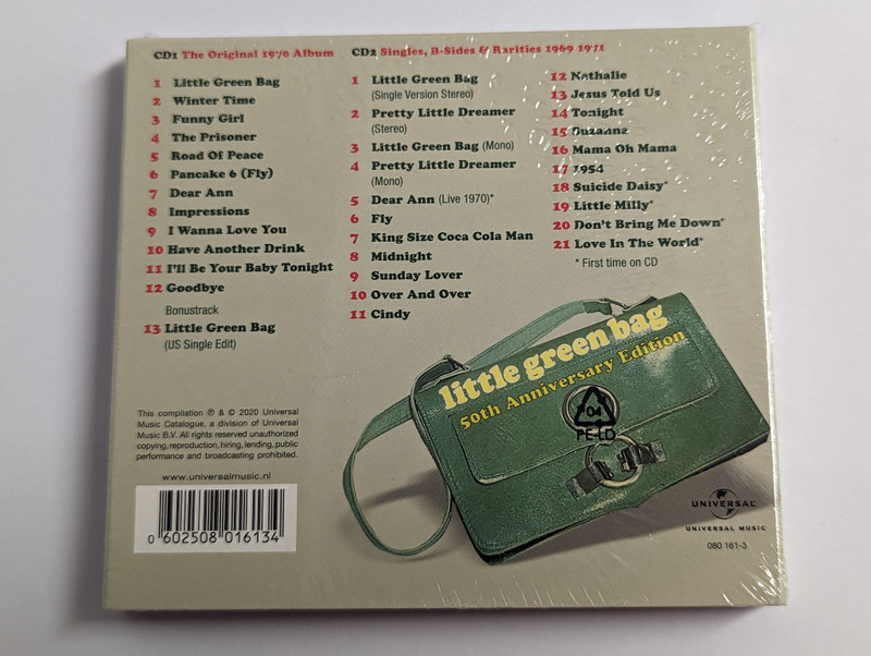 George Baker Selection – Little Green Bag / 50th Anniversary Edition / Deluxe Edition / Universal Music 2x Audio CD 2020 / 080 161-3
