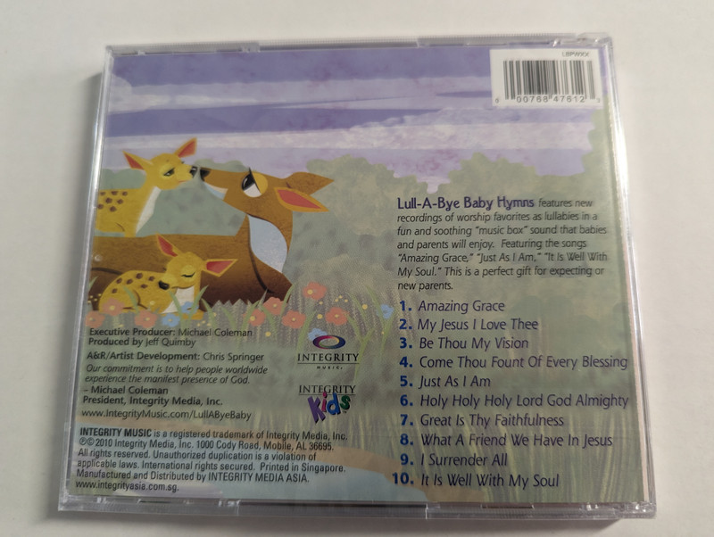 Lull-A-Bye Baby - Instrumental Worship Melodies - Hymns / Integrity Music Audio CD 2010 / 47612