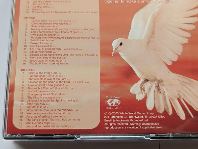 The Worship Collection Volume 4 Jesus All For Jesus  50 SONGS TODAYS CHURCHES ARE SINGING  3 CD Box Set (9323078003096)