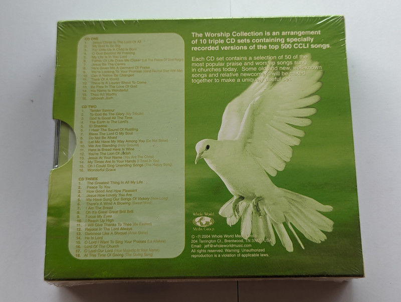 THE Worship Collection  VOLUME SEVEN TO GOD BE THE GLORY  50 SONGS TODAYS CHURCHES ARE SINGING  3 CD Box Set (9323078004185)