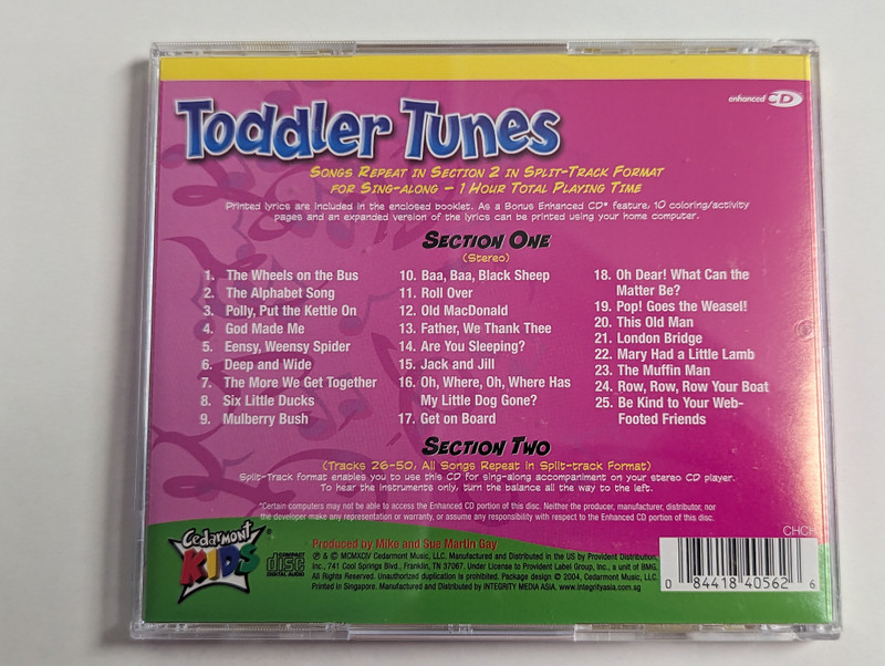 Cedarmont Platinum Collection - 91 Classic Christian Songs For Kids / 5 Enhanced CDs Hours of Music with Bonus Lyrics and Celoring Activities / Bonus Split-track Versions Included for Sing-along / 5x Audio CD, Box Set / 084418405626