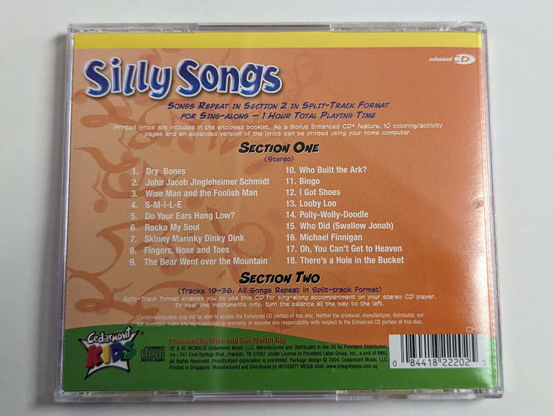 Cedarmont Platinum Collection - 91 Classic Christian Songs For Kids / 5 Enhanced CDs Hours of Music with Bonus Lyrics and Celoring Activities / Bonus Split-track Versions Included for Sing-along / 5x Audio CD, Box Set / 084418405626