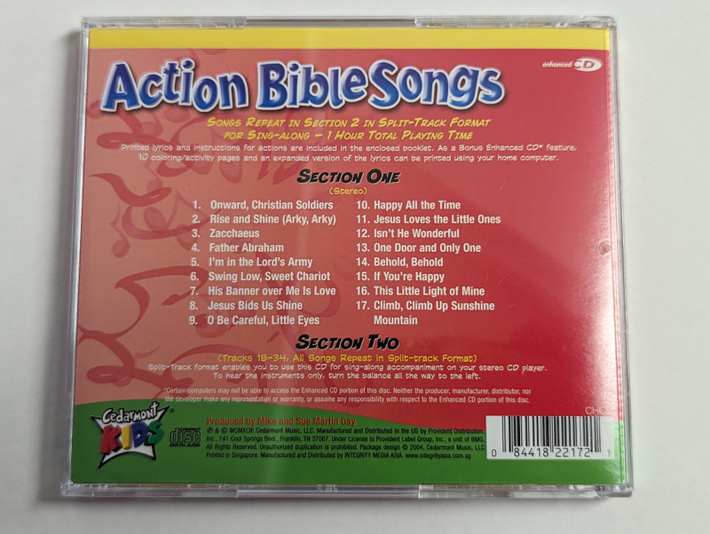 Cedarmont Platinum Collection - 91 Classic Christian Songs For Kids / 5 Enhanced CDs Hours of Music with Bonus Lyrics and Celoring Activities / Bonus Split-track Versions Included for Sing-along / 5x Audio CD, Box Set / 084418405626