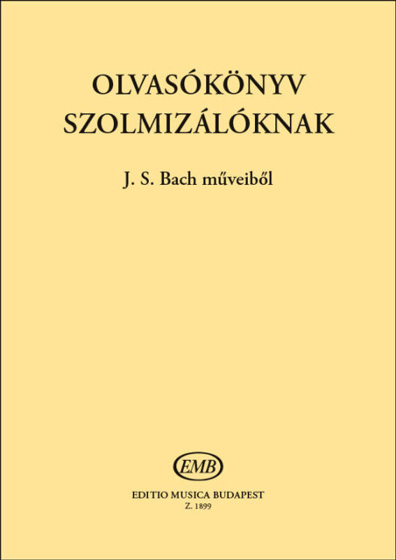 Reader for Solmisation from works by Johann Sebastian Bach  Compiled by Agócsy László  sheet music (9790080018996)
