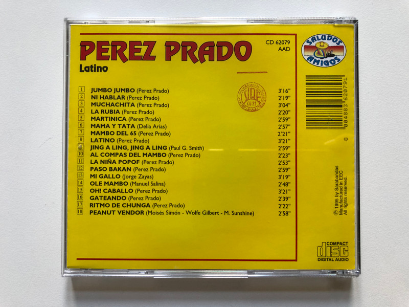 Latino - Perez Prado  SALUDOS AMIGOS  CD 62079  Audio CD (8004883620791)