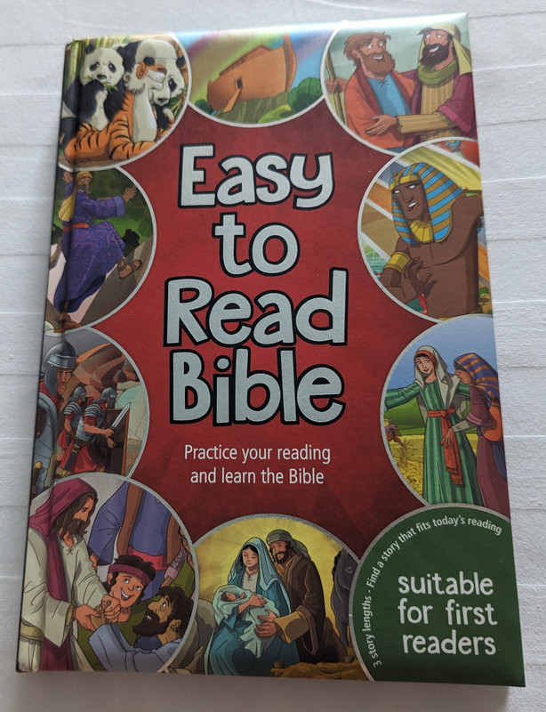 Easy to Read Bible / Practice your reading and learn the Bible / Suitable for first readers / Hardcover with foam (9788772032108)