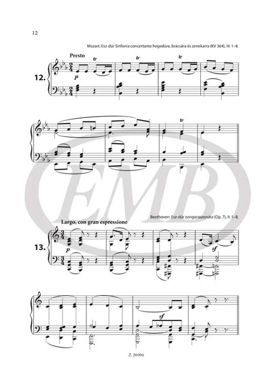 Balogh Máté Példatár Gárdonyi Zoltán Elemző formatanához  sheet music (9790080200940)