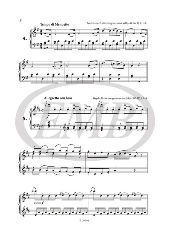Balogh Máté Példatár Gárdonyi Zoltán Elemző formatanához  sheet music (9790080200940)