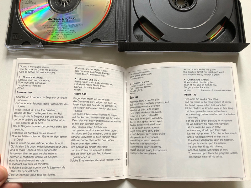 Dvořák - Stabat Mater; Psalm 149 - Czech Philharmonic Orchestra, Jiří Bělohlávek / Chandos 2x Audio CD 1991 / CHAN 8985/6