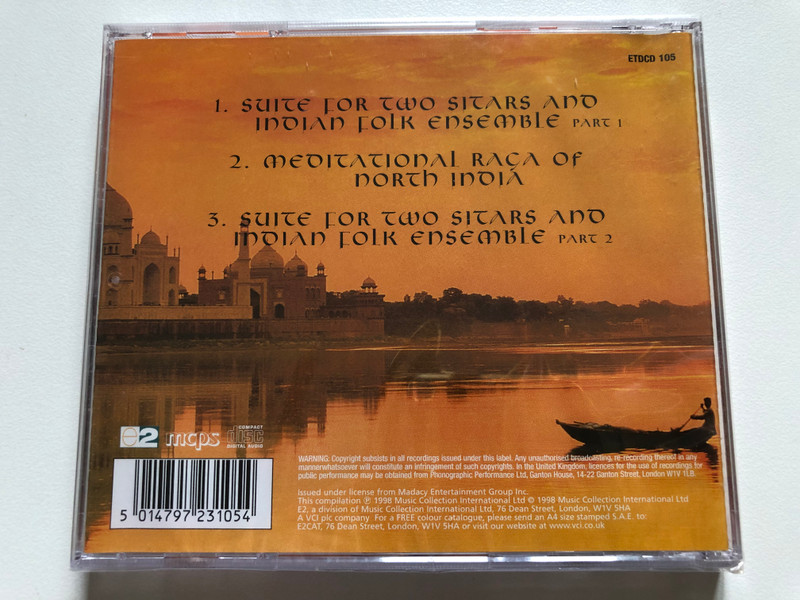 Indian Meditation - India National Sitar Ensemble / e2 Audio CD 1998 / ETDCD 105