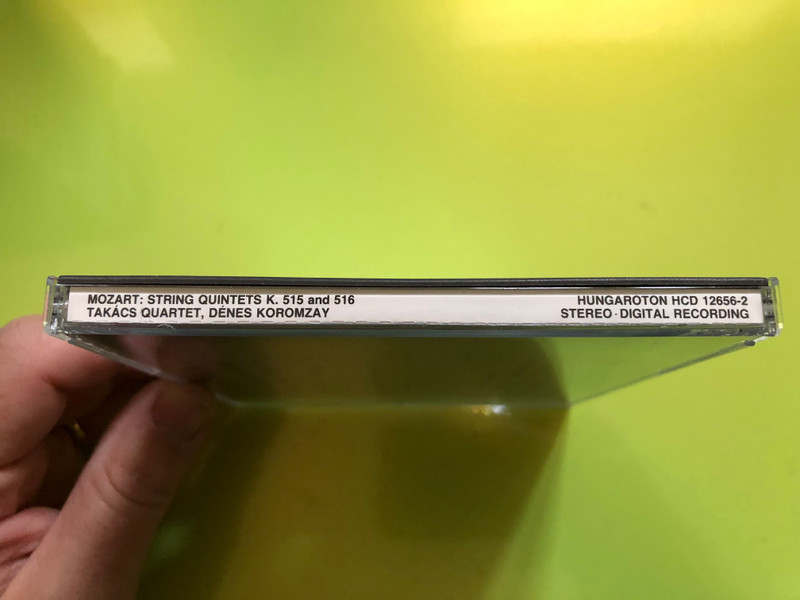  W.A. Mozart - String Quintets in D Major K 593; In E flat Major K 614 - Takács Quartet, Denes Koromzay / Hungaroton Audio CD 1994 Stereo / HCD 12881-2