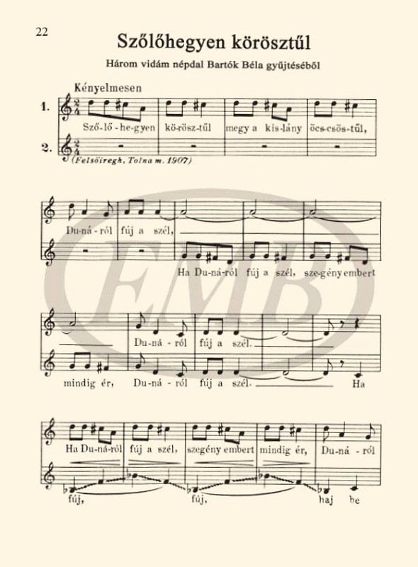 Bárdos Lajos Kicsinyek kórusa 2  Hét ének két szólamra  sheet music (9790080003640)