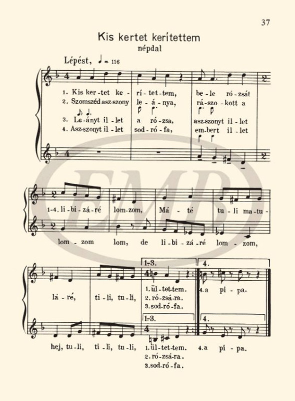 Bárdos Lajos Kicsinyek kórusa 3  Kilenc ének két szólamra  sheet music (9790080011898)