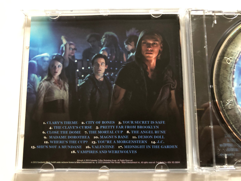 The Mortal Instruments: City Of Bones (Original Motion Picture Score By Atli Örvarsson) / Milan Audio CD 2013 / M2-36644