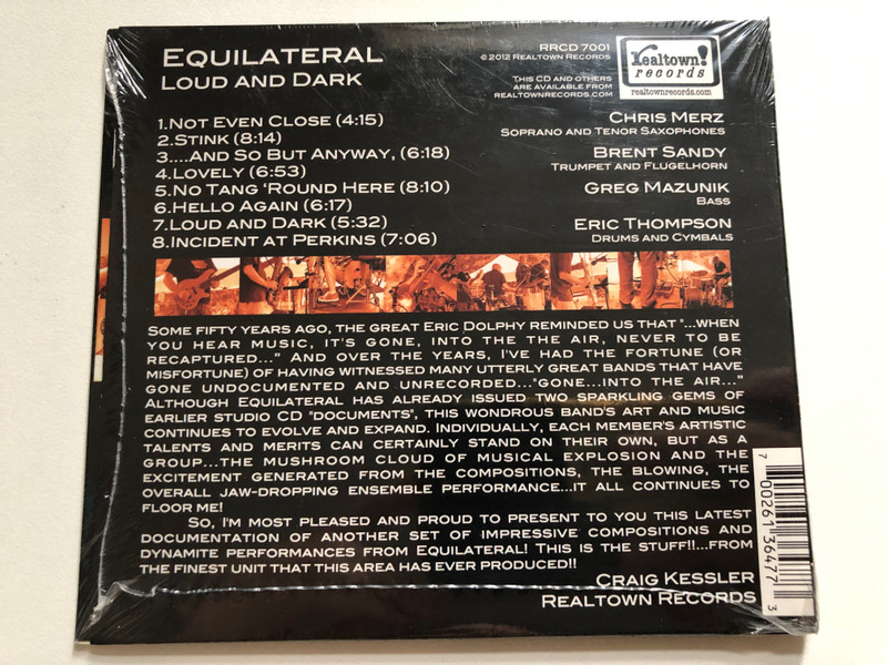 Equilateral - Loud And Dark / Realtown Records Audio CD 2012 / RRCD 7001