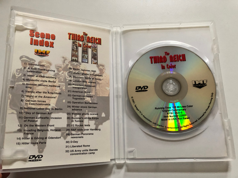 The THIRD REICH In Color  International Historic Films  DVD Video (009432228006)