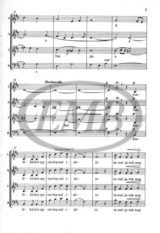 Bárdos Lajos Szabadságban élni!  To the memory of martyrs of Fehérvár in the fight for Hungarian resurrection in 1848-1849  Words by Környei Elek  sheet music (9790080073438)