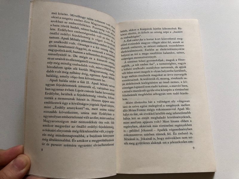 MORA FERENC / RAB EMBER FIAL / MORA FERENC KÖNYVKIADÓ BUDAPEST, 1979 / Paperback (9631115976)