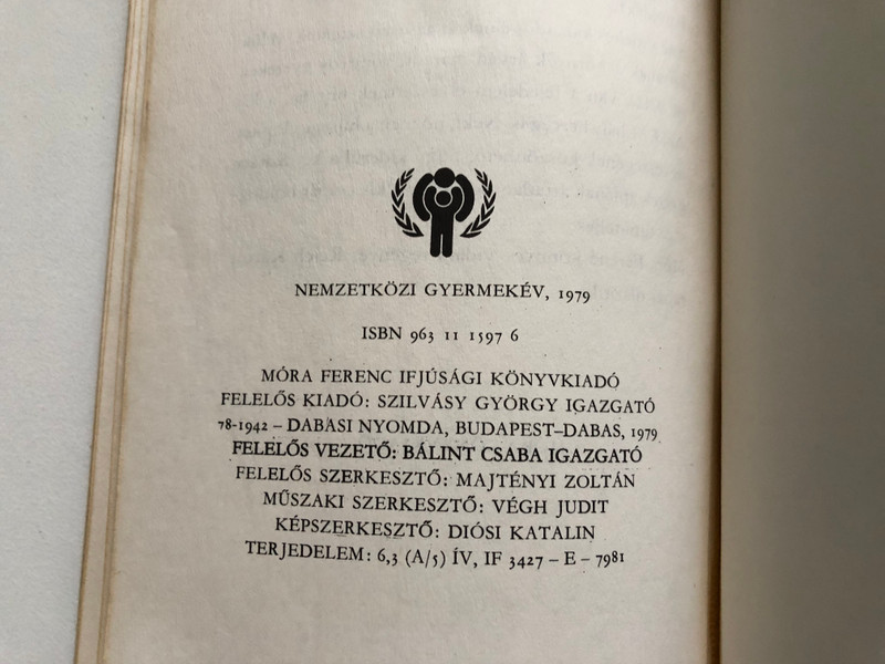 MORA FERENC / RAB EMBER FIAL / MORA FERENC KÖNYVKIADÓ BUDAPEST, 1979 / Paperback (9631115976)