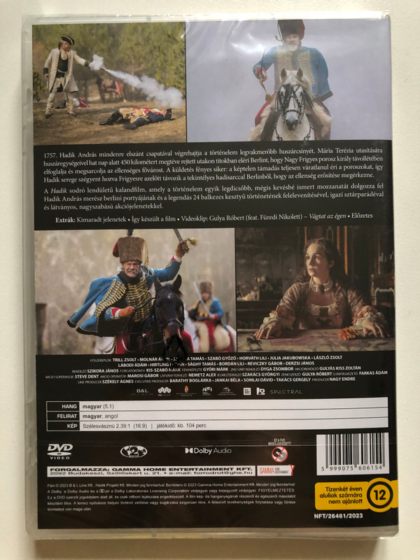 HADIK  A LEHETETLEN KÜLDETÉS  A LEGNAGYOBB HUSZÁRCSÍNY TÖRTÉNETE  DVD Video (5999075606154)